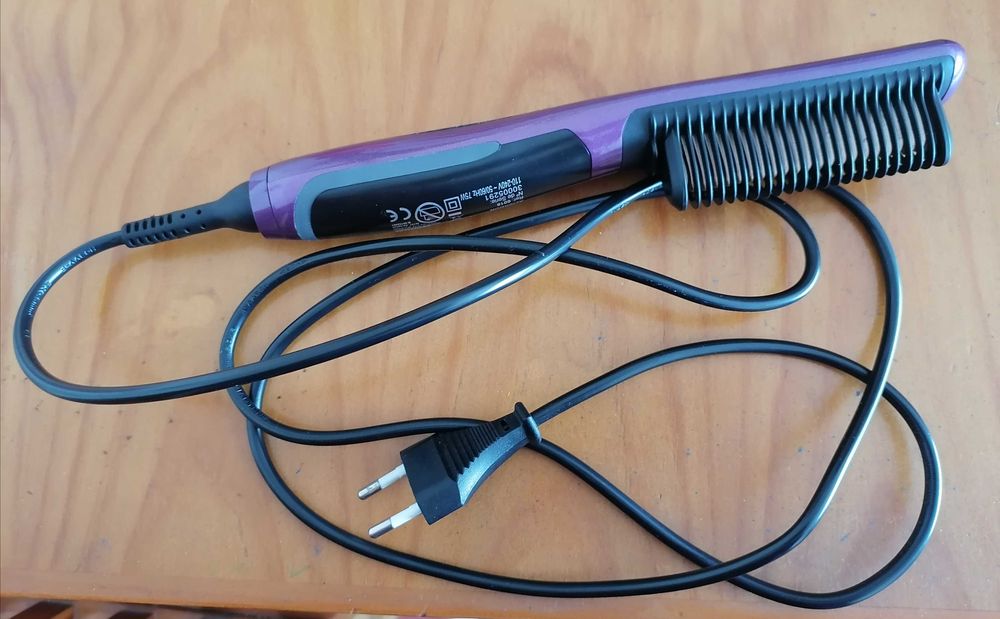 Alisador de cabelo, escova Jocca, como novo.