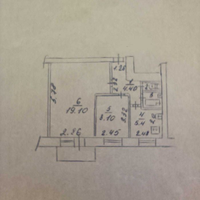 2-к, Малий ринок, від власника, дім цегляний, з ремонтом, меблями