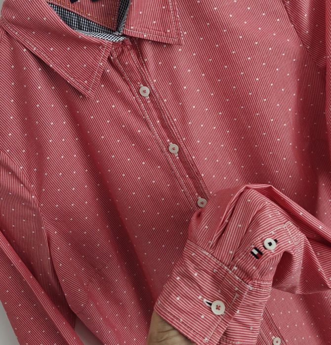 Tommy Hilfiger koszula damska długi rękaw logowana M