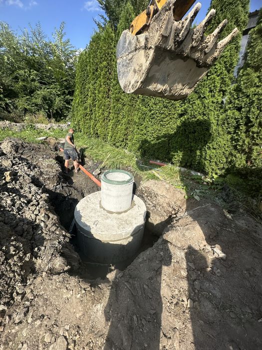 Септик під ключ, монтаж канализации, комуникации, водовідведення