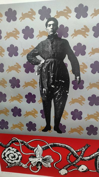 Serigrafia assinada pelos autores