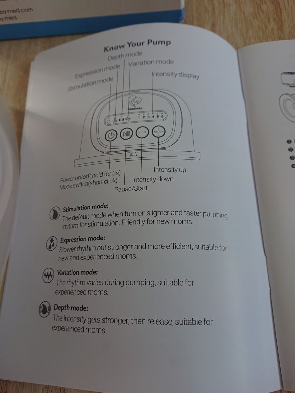 Laktator przenośny bezprzewodowy elektroniczny Cichy mały 180 ml