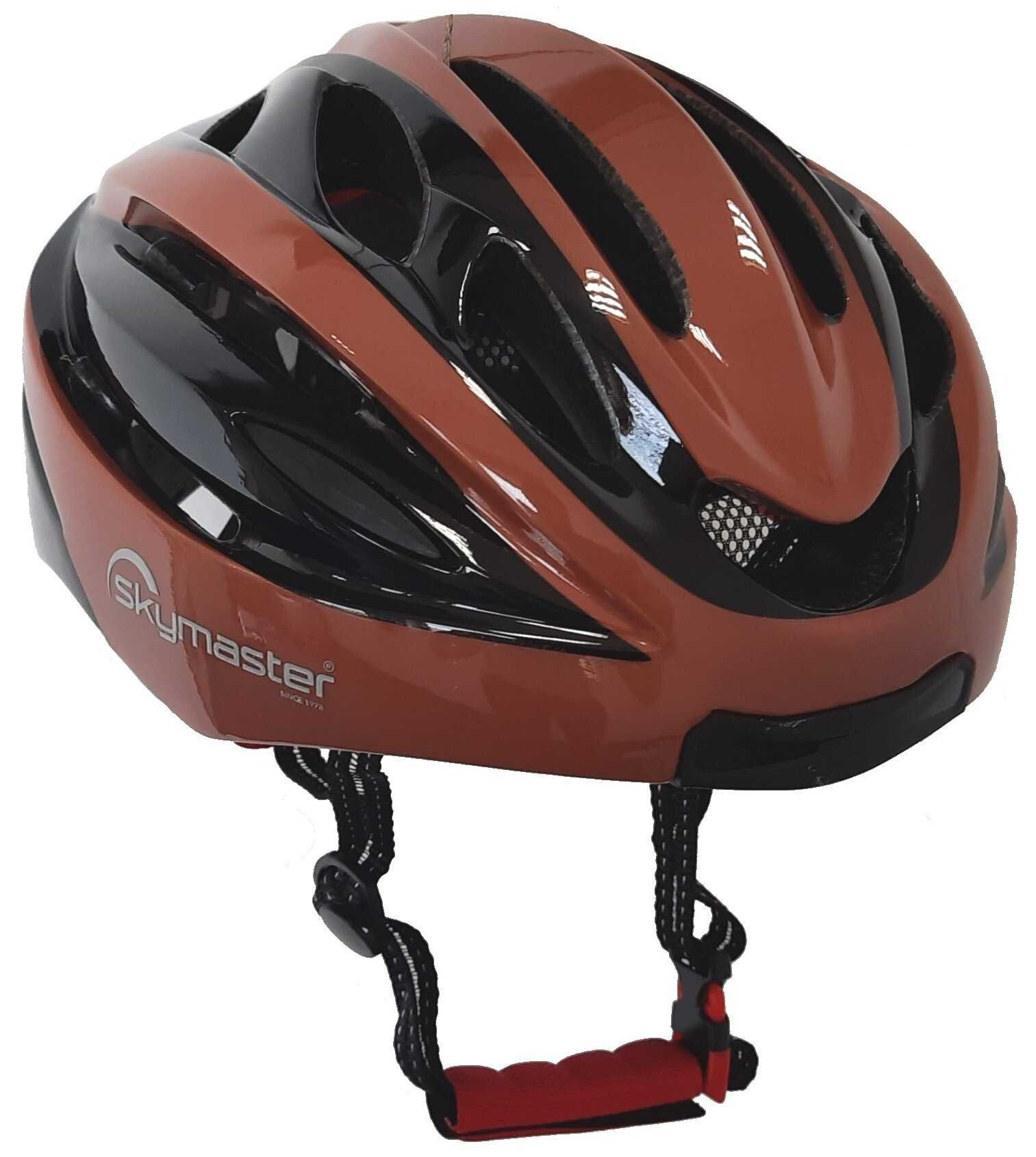 Kask rowerowy SKYMASTER Smart Helmet Brązowy MTB (rozmiar L)