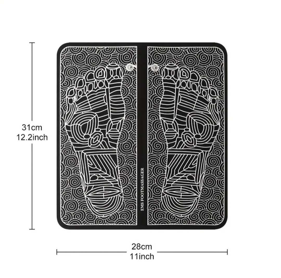 Tapete Eletroestimulador pés, com comando. EMS Massagem / massageador
