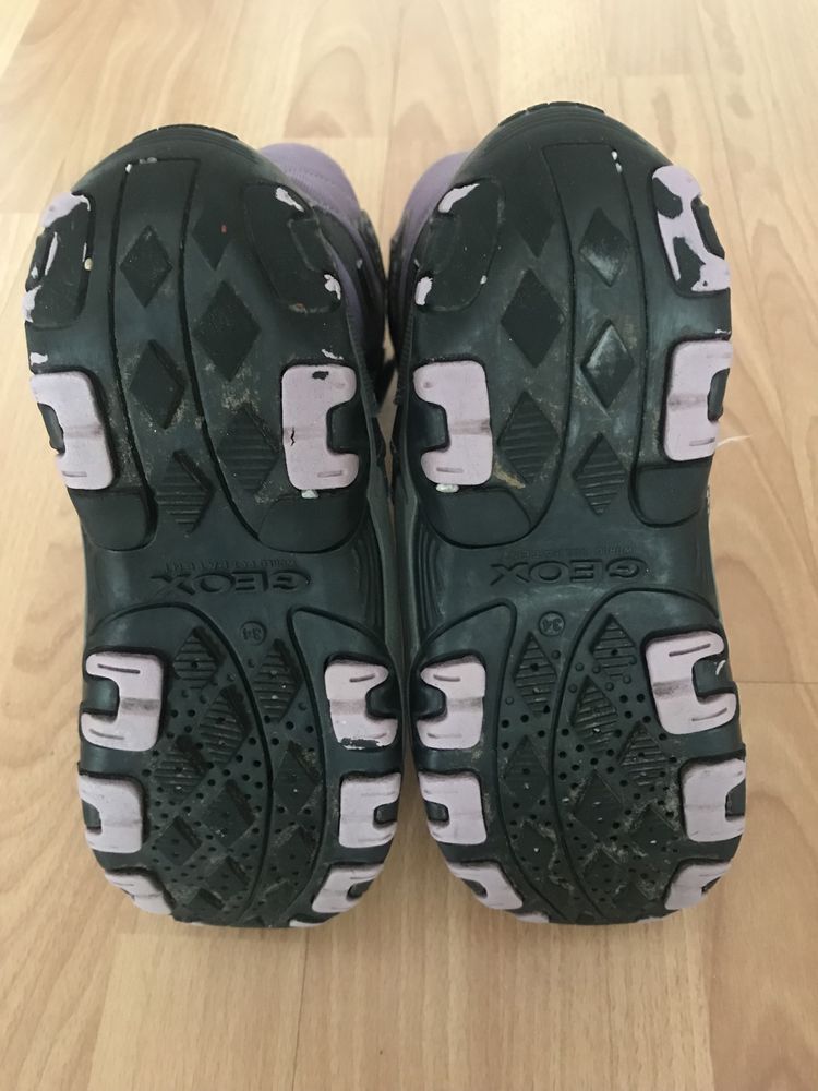 Buty zimowe 34 śniegowce wysokie 3 rzepy Geox