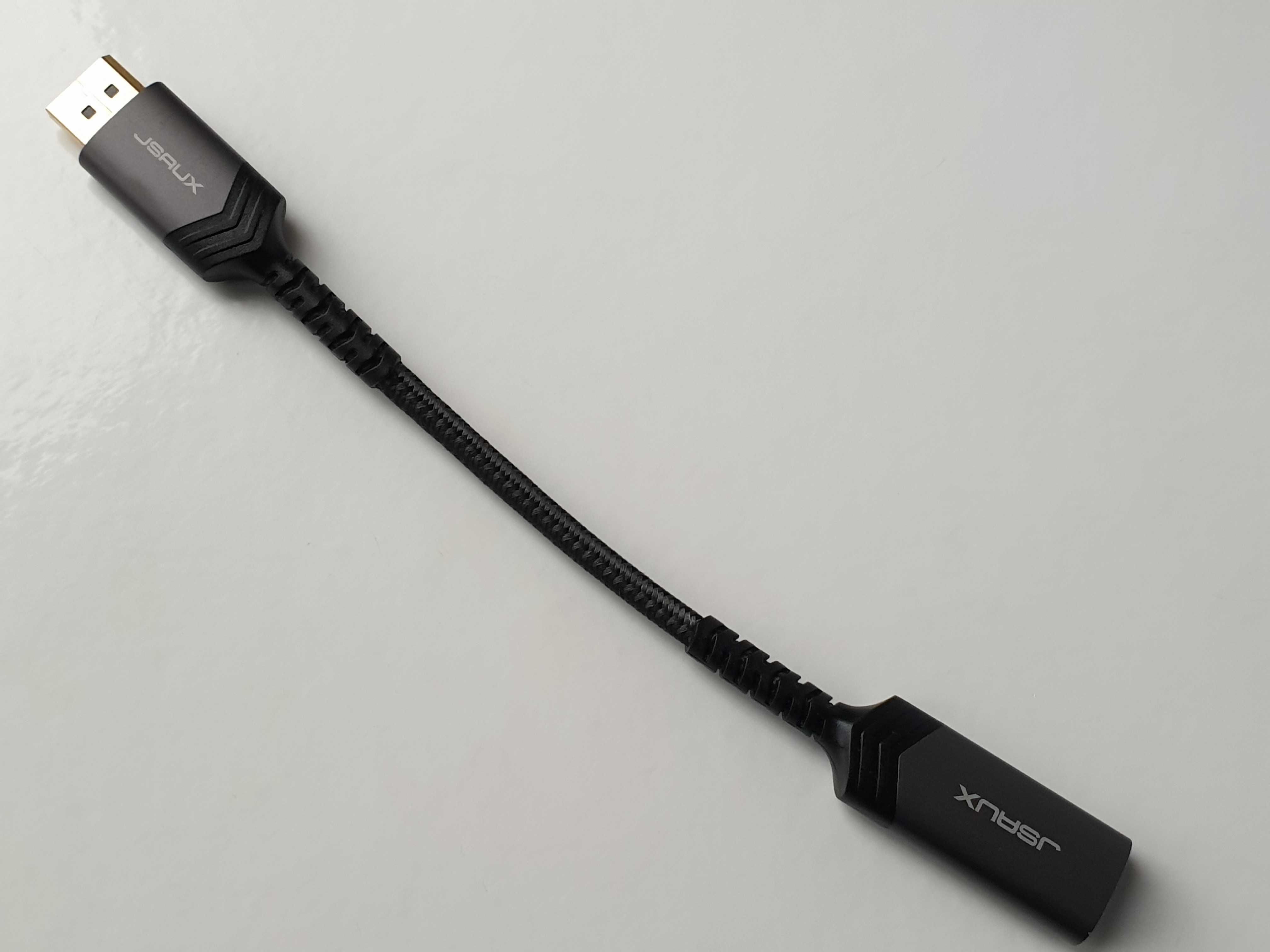 Adapter DisplayPort to HDMI 4K 60Hz  JSAUX Nylon Braided, Aluminum