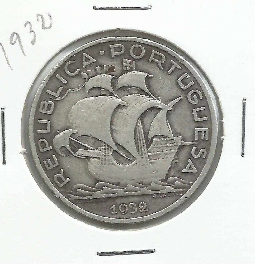 Moeda portuguesa, 10$00 de 1932 - prata