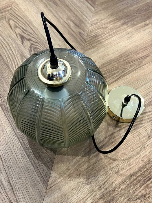 Lampa wisząca szklana zielona Green Bloominville 2 sztuki