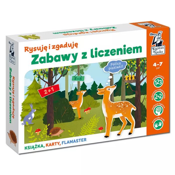 Zabawy z liczeniem. Rysuję i zgaduję. Kapitan Nauka - gry