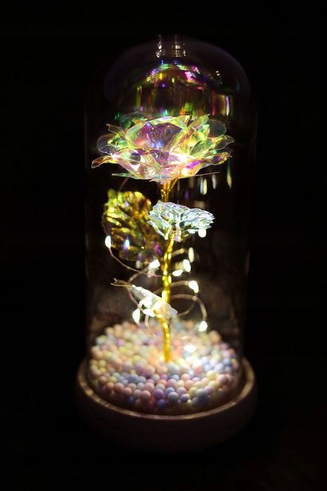 Srebrny Naszyjnik + Wisiorek Serce 925 + Róża Wieczna Na Dzień Nauczyc