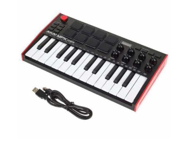 MIDI-клавіатура AKAI MPK MINI MK3 Black/White/Grey • Нова • Запакована