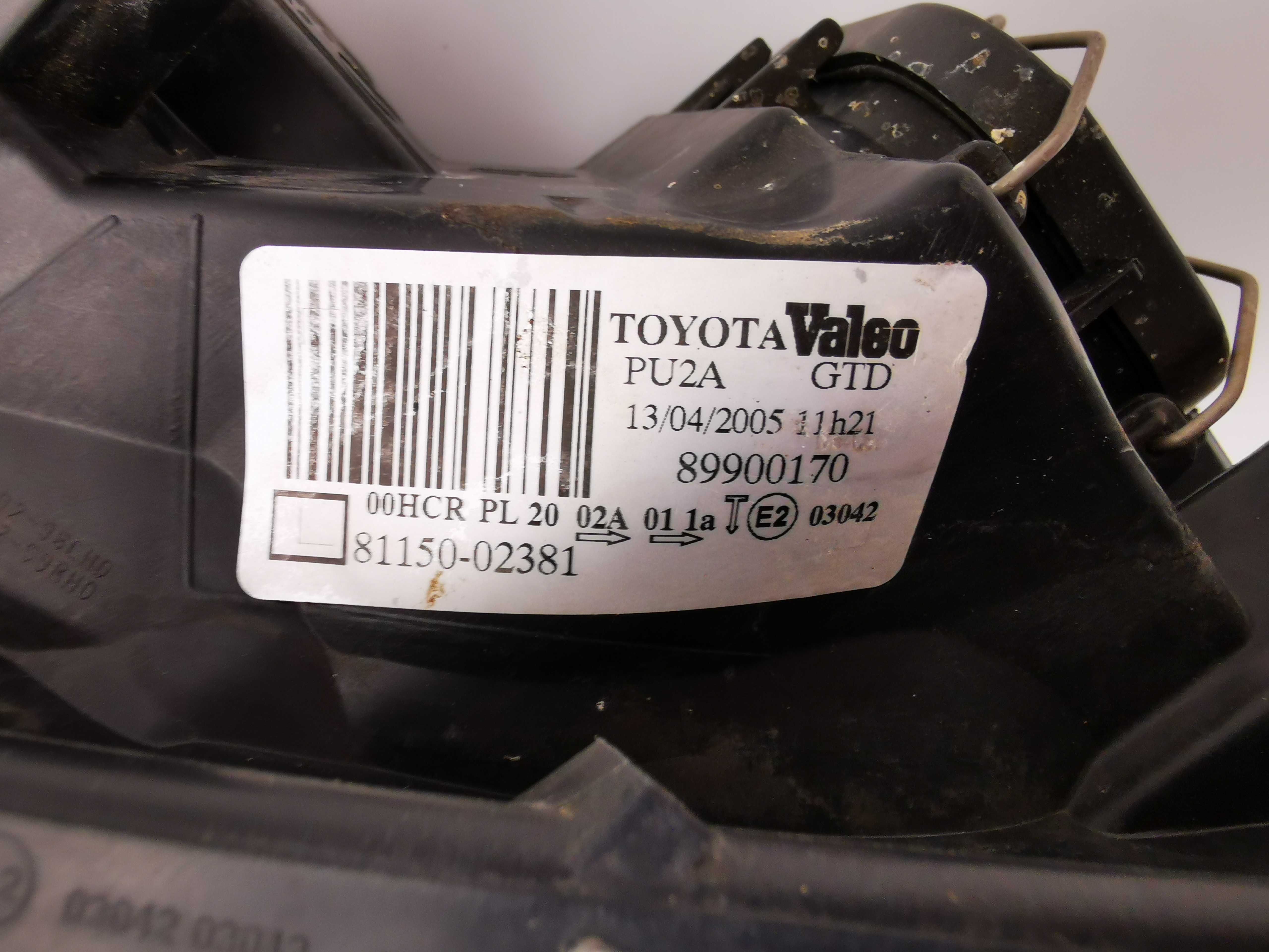 TOYOTA COROLLA E12 IX Lift 04-07 Lampa Przednia Lewa Reflektor EUROPA
