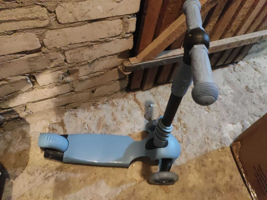 Hulajnoga trójkołowa Ricokids Todi - niebiesko-szara