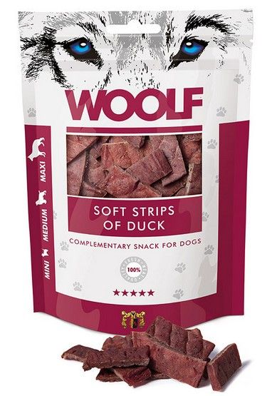 Przysmak dla psa i kota bez sztucznych dodatków Woolf 90% Kaczka 100g