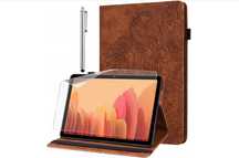 Etui do tabletu Lenovo Tab M10 i P10 brązowe + folia ochronna i rysik
