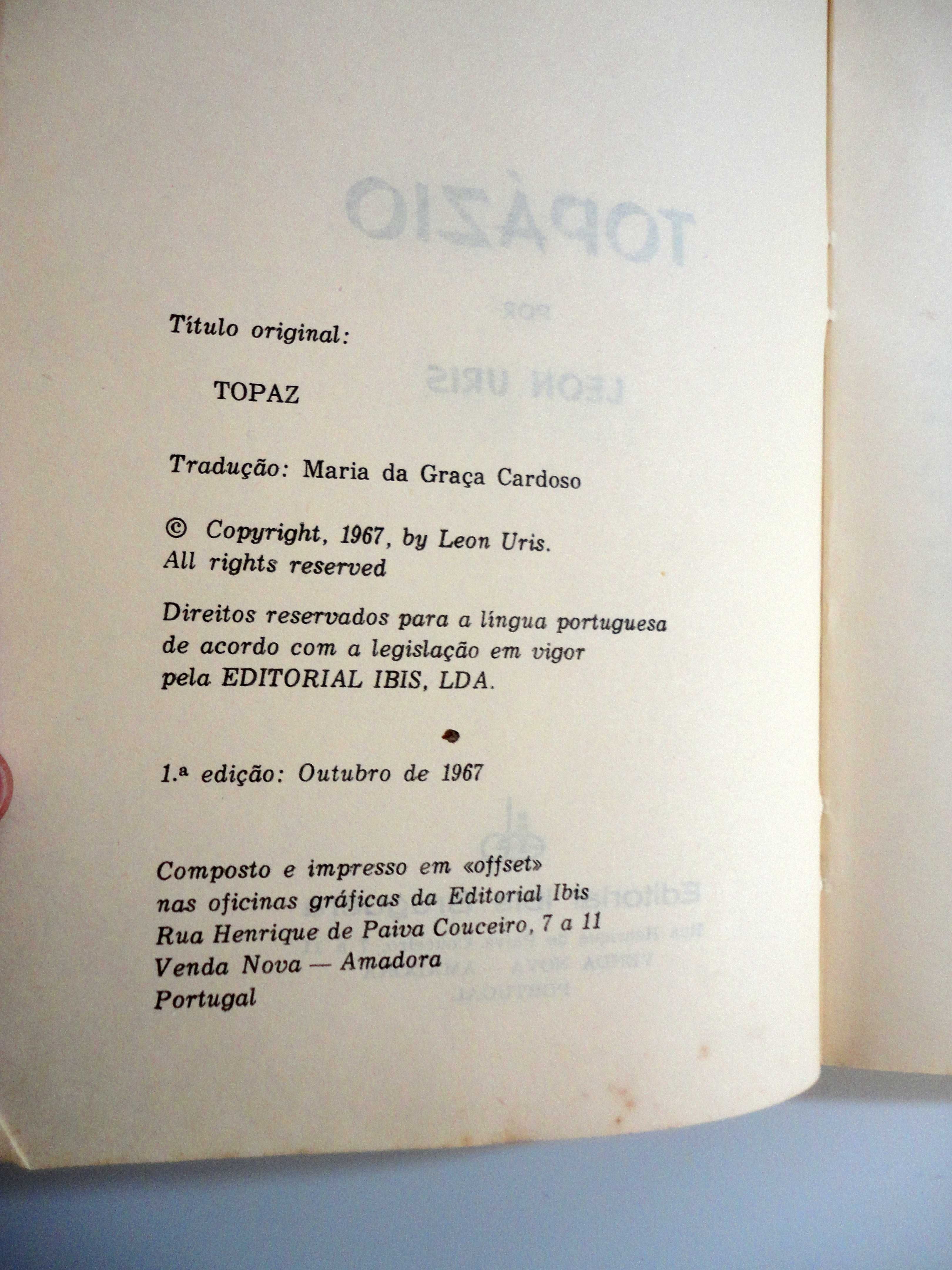 "Topázio" (Leon Uris) - 1ª Edição