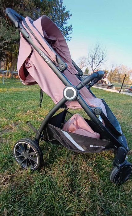 Wózek spacerowy CorsoRose kolor ciemno różowy do 22 kg EuroCart