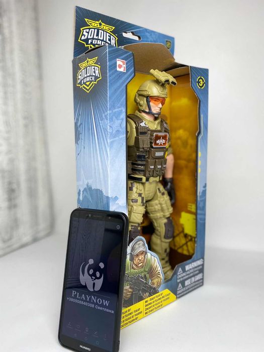 Детский игровой набор Chap Mei Большой  Солдат 32 см Рейнджер *
