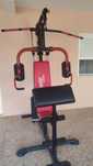 Máquina musculação multifunções  + acessórios e conjunto de halteres 2