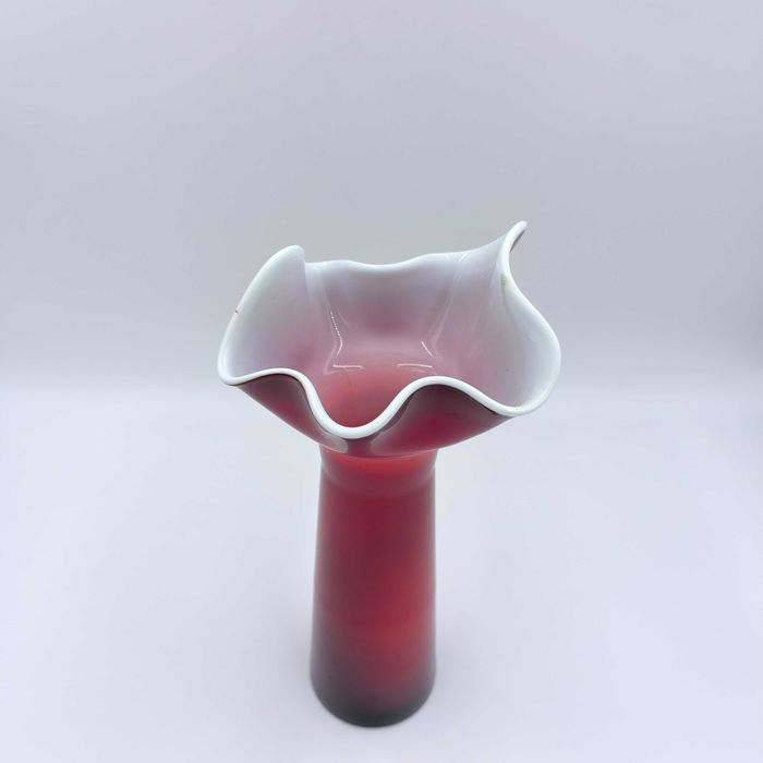 Prokuplje Wazon Dragan Drobnjak Czerwony Vintage Retro