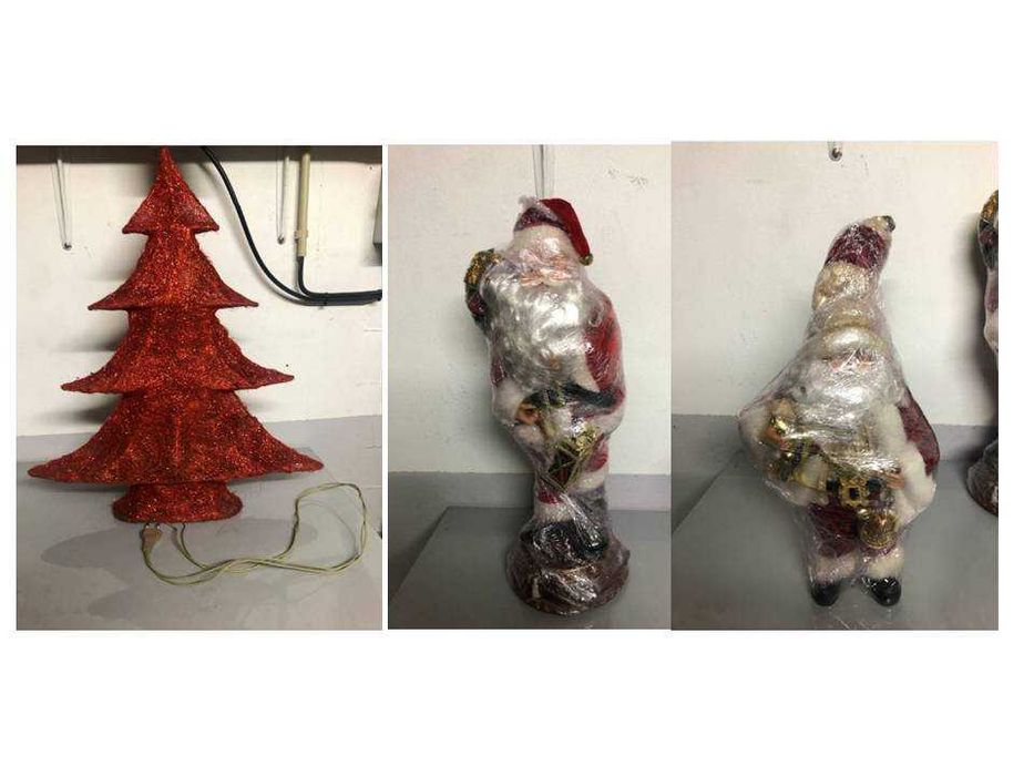 Presépio Completo com Figuras + Árvore Iluminada + Pai Natal