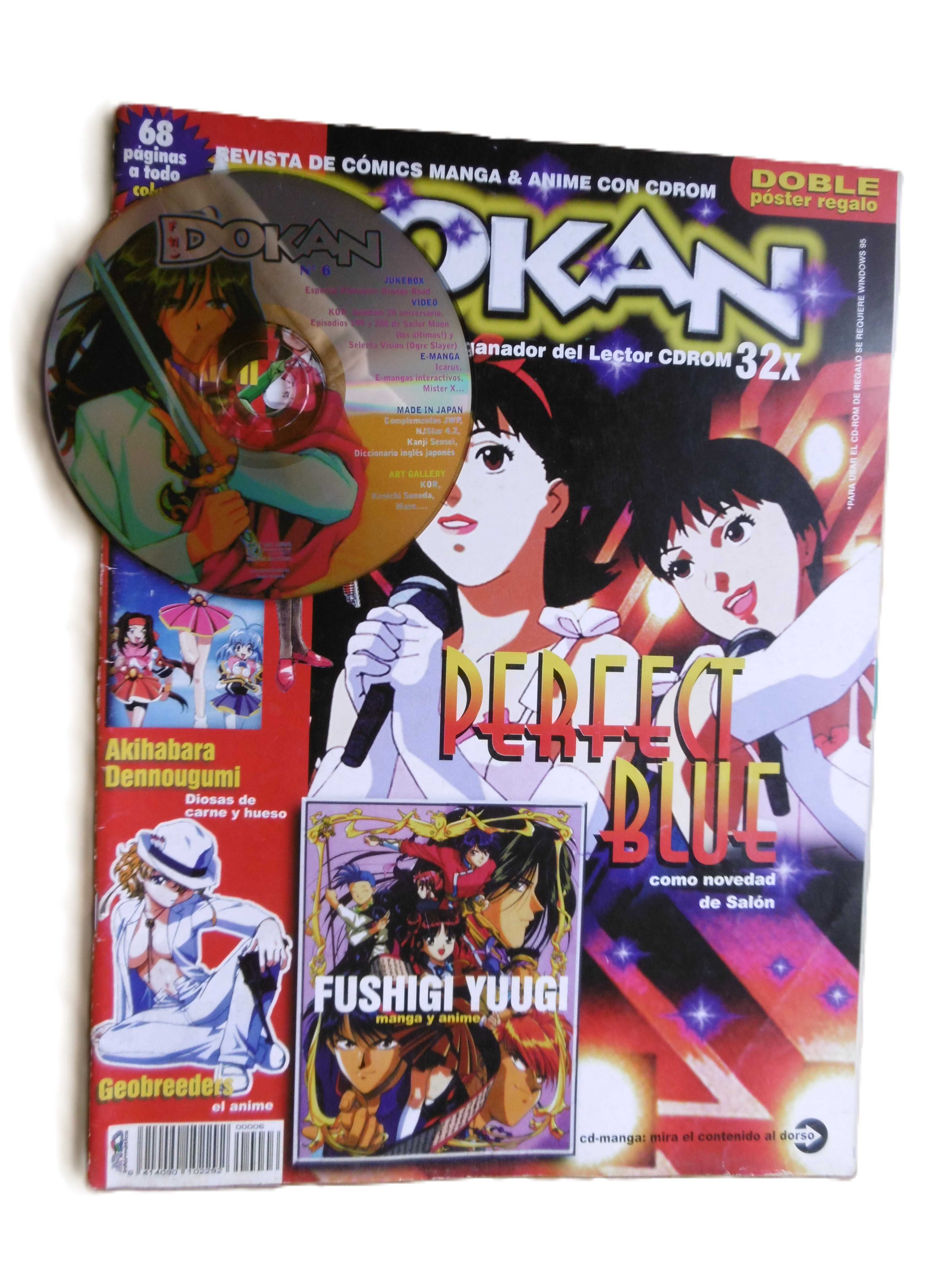 Revistas de manga Dokan com CD