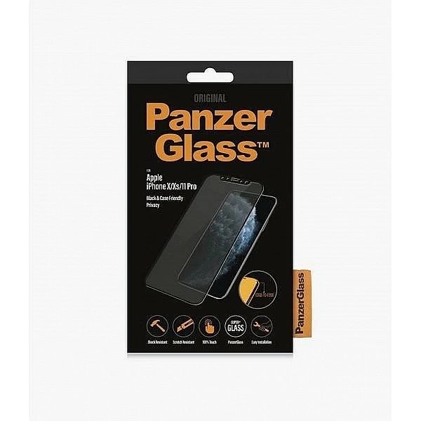 Szkło hartowane PanzerGlass E2E Super+ prywatyzujące na iPhone X / XS