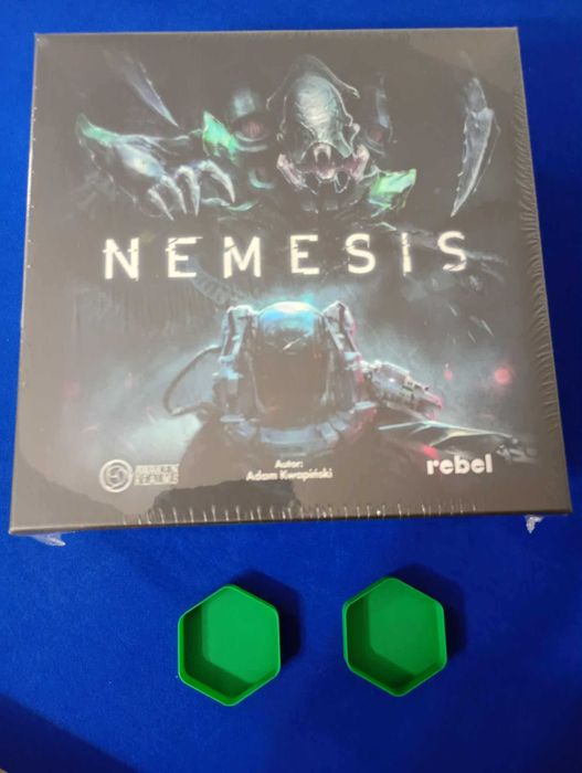 Nemesis, gra planszowa, nowa, folia, PL + zasobniki gratis!