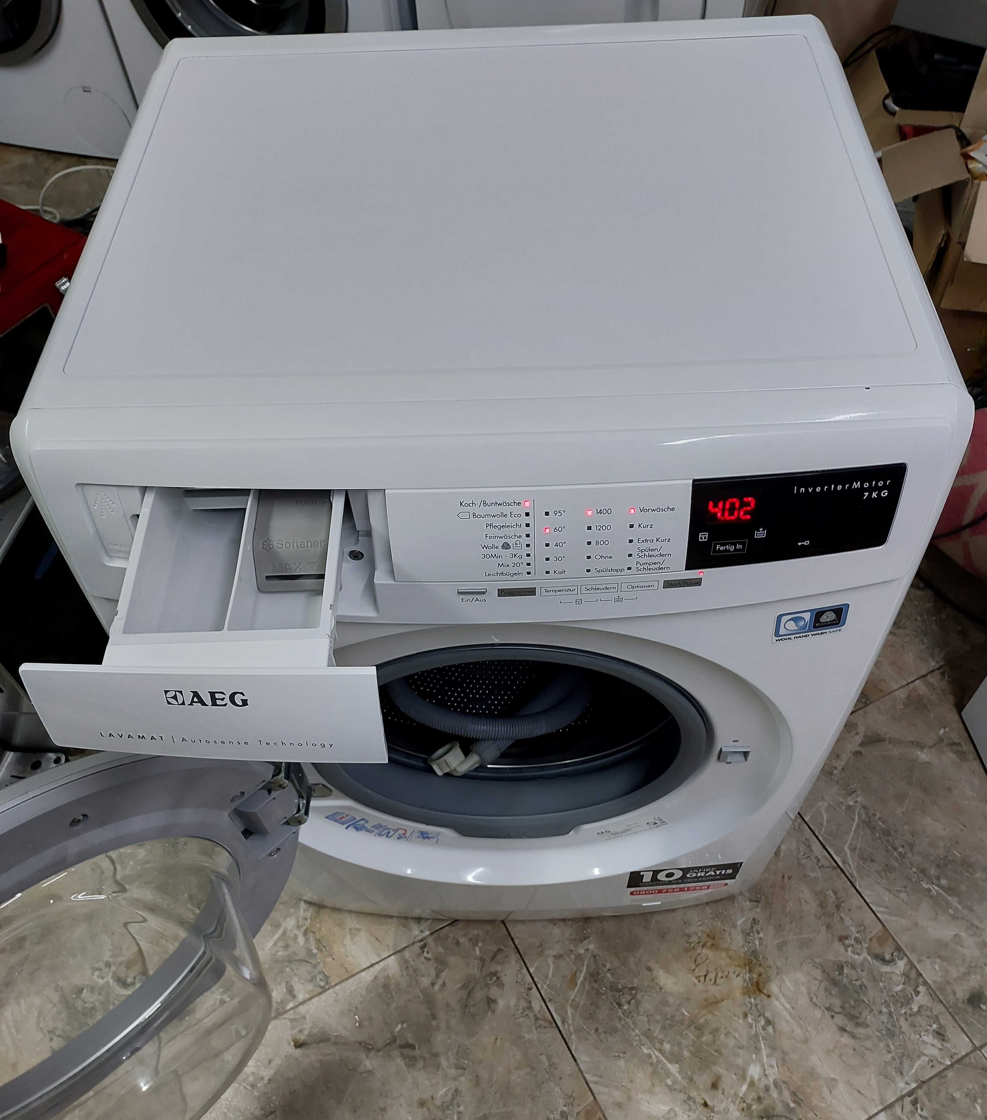 Вузька пральна машина 50 см Аег AEG L69470VFL 7кг А+++ інвертор б/в
