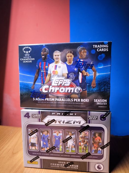 ZESTAW 2x BOX: Topps Chrome UEFA Women’s + Panini Prizm Premier League