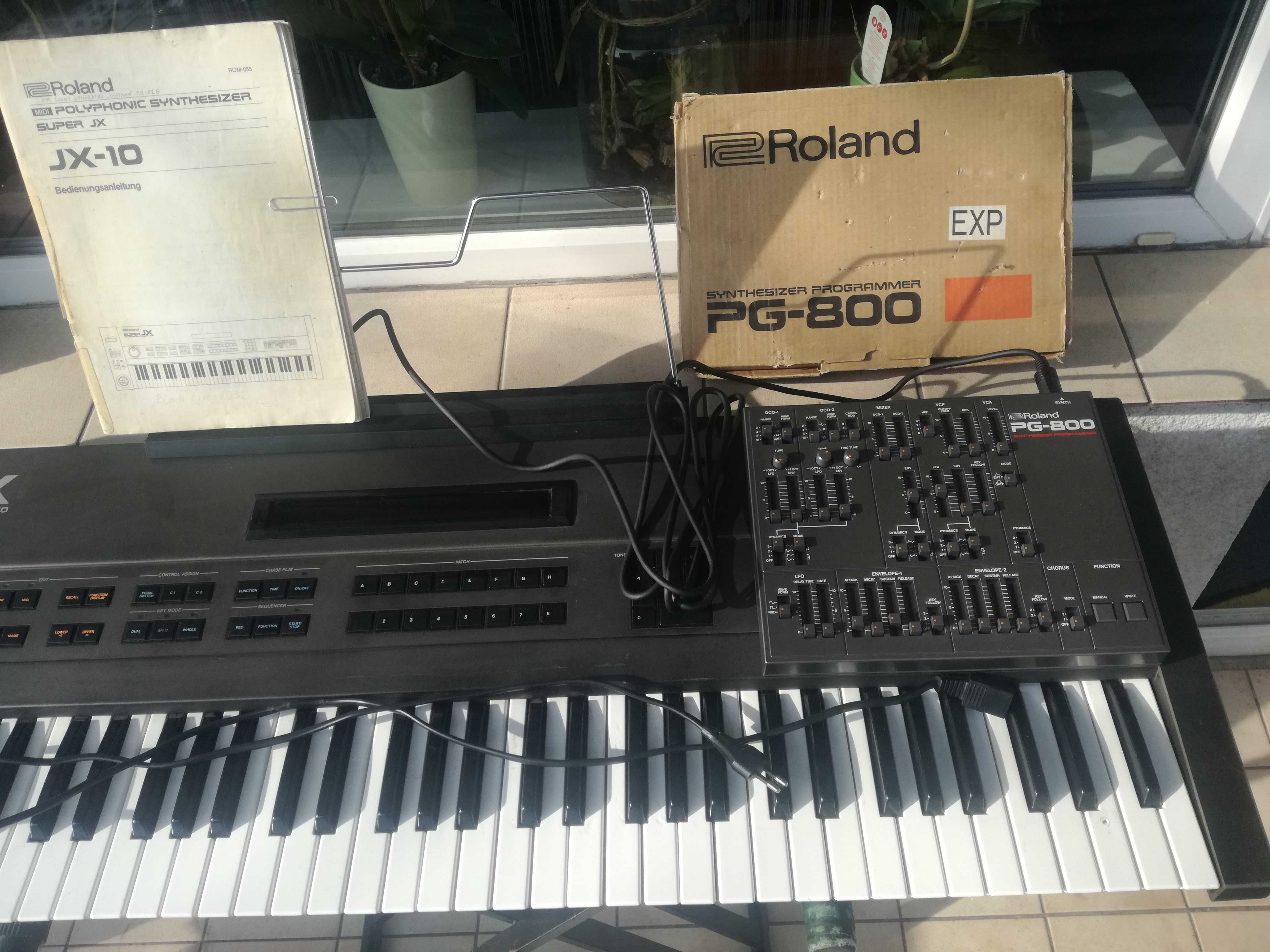 Roland JX10 Super + Nowy programator PG 800 + Cartridge +instrukcie