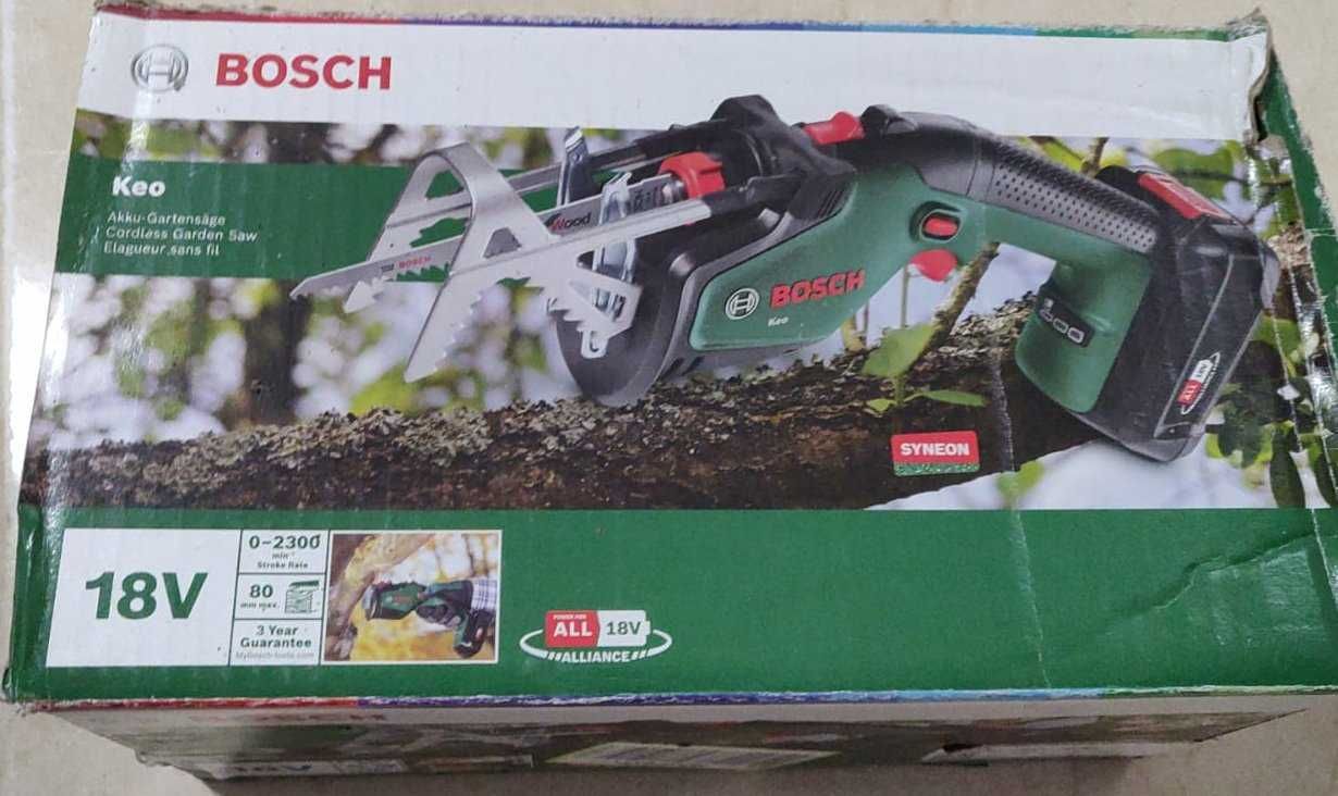 Serra de Jardim BOSCH para poda a Bateria