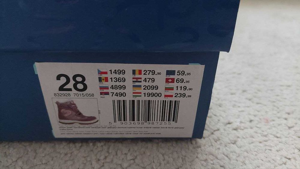 Botki kozaki CCC Twisty r. 28 dziewczynka wkł. 18.6 cm TANIO