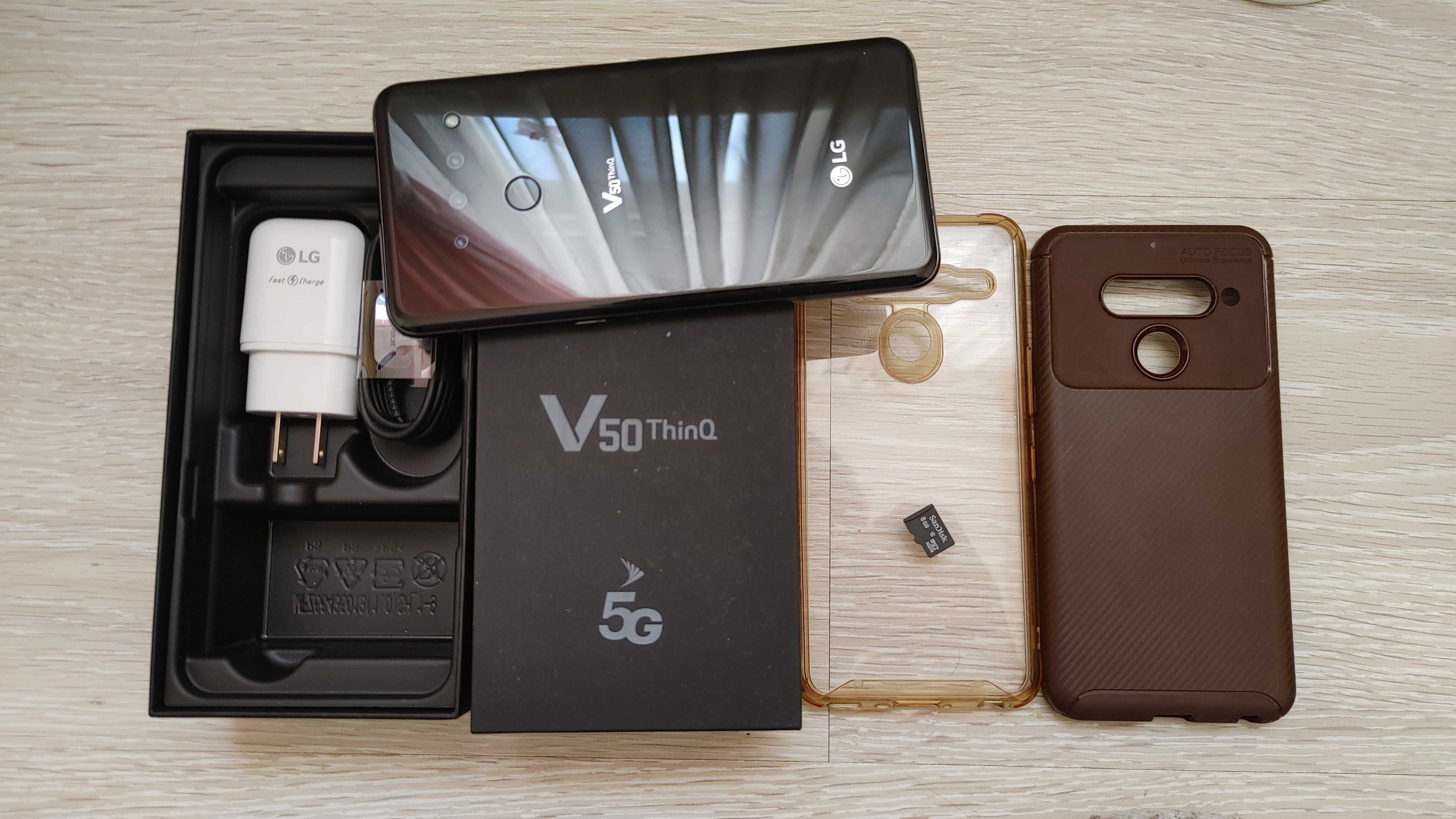 LG v50 6/128gb + 8gb sd card