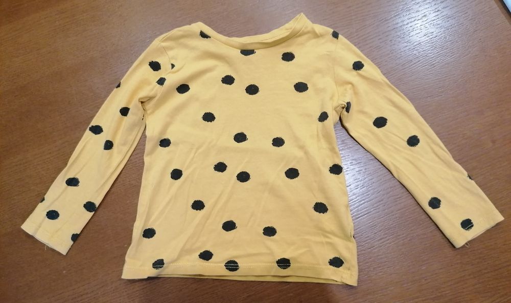 Bluzeczka żółta na długi rękaw roz 104