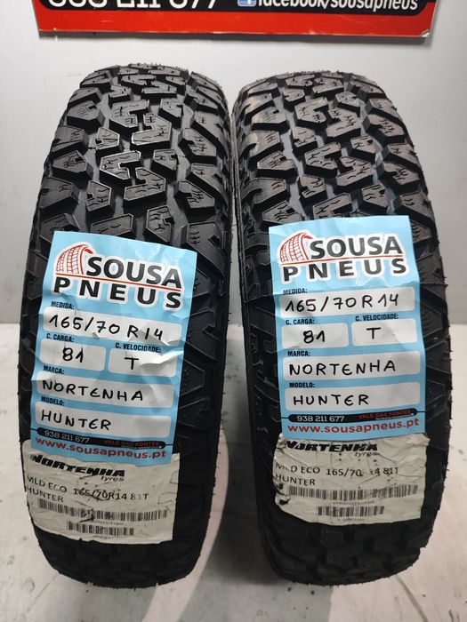 2 pneus novos nortenha 165/70R14 Oferta dos Portes