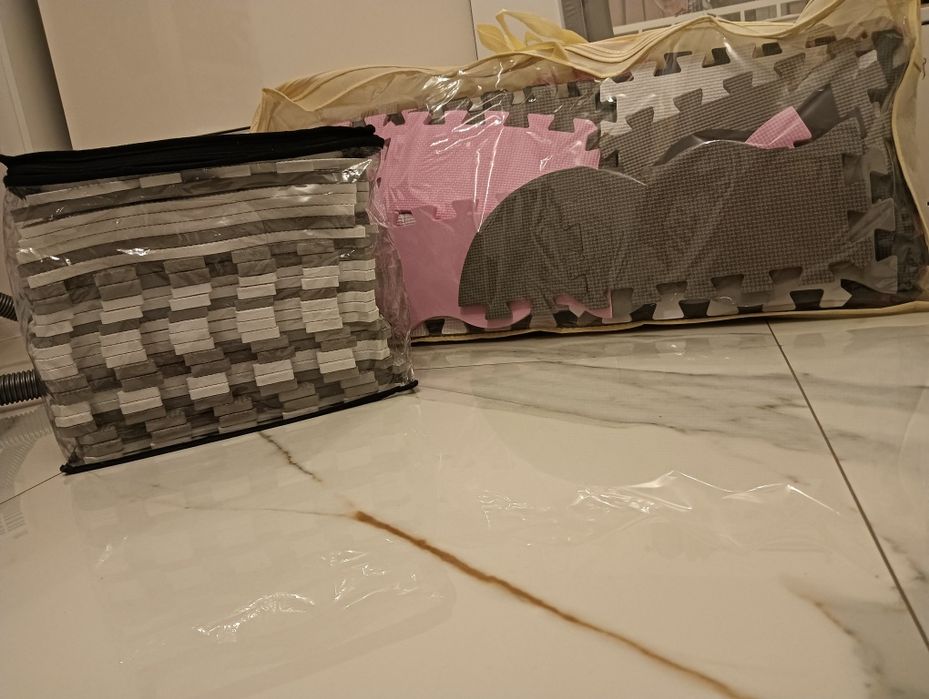 Maty piankowe puzzle zestaw dwóch składane