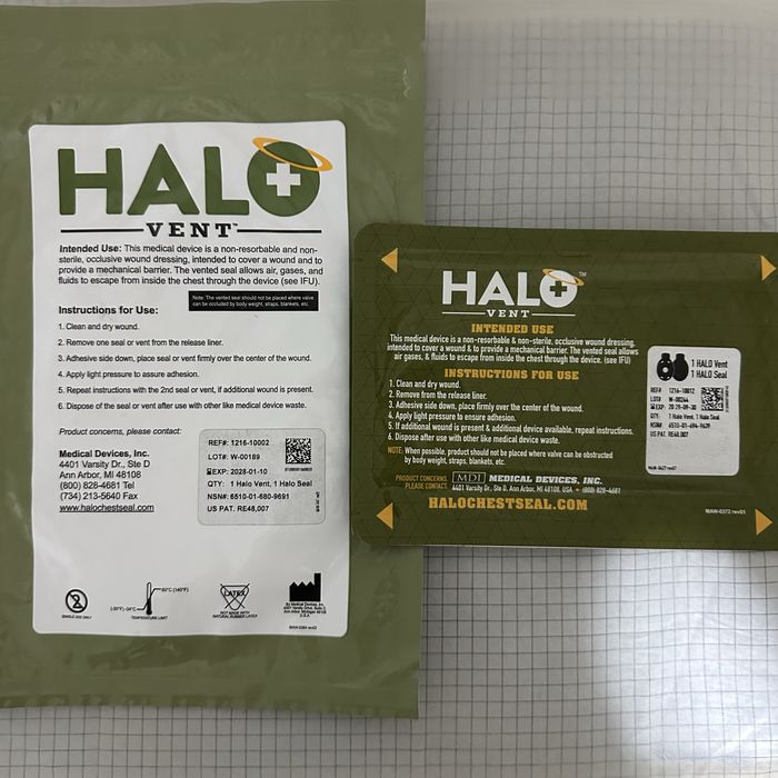 Оклюзійна наліпка HyFin , Sam, Halo vent оклюзивні галіпки
