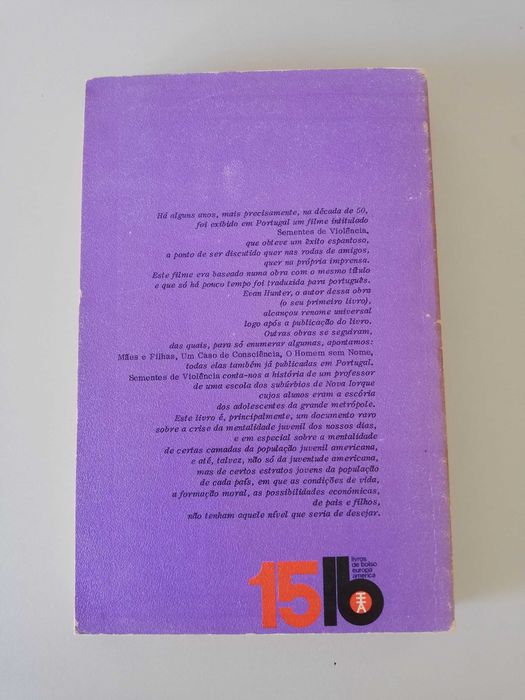 Sementes de Violência - Evan Hunter, edição de 1971