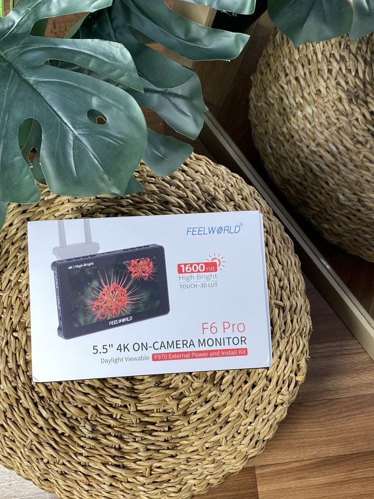 Новий Монитор Feelworld f6pro 1600nit 4K+ 3DLUT