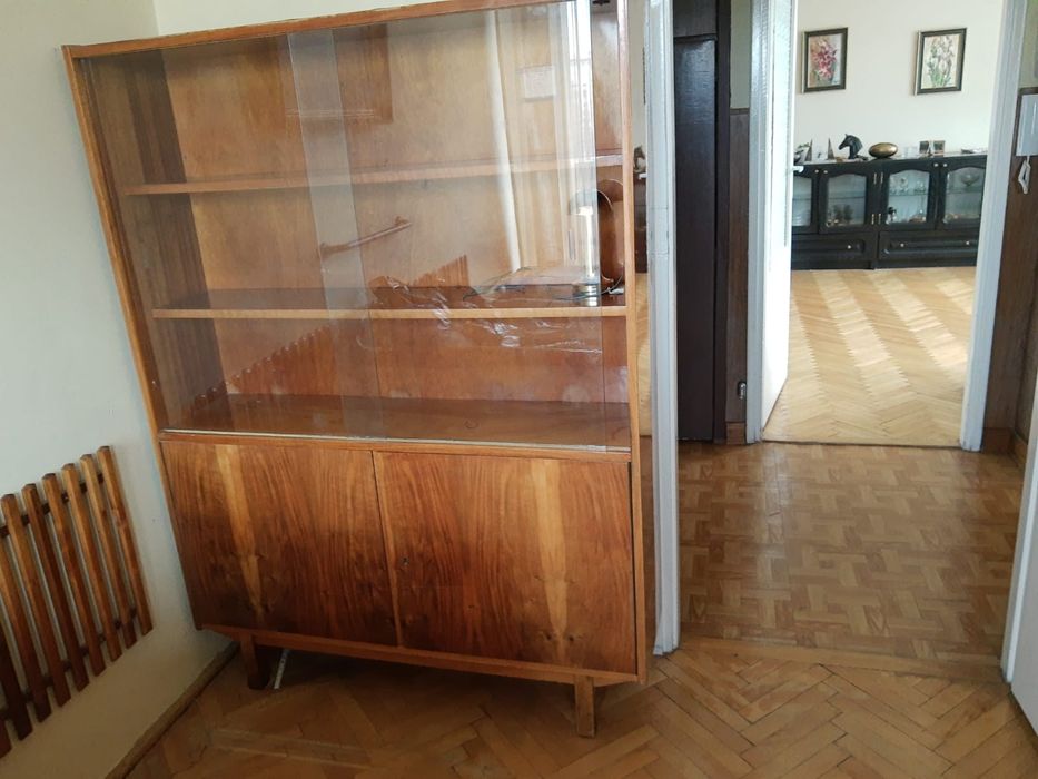 Regał/biblioteczka PRL na wysoki połysk