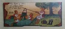 Placa de lembrança de madeira Eslovênia 12 X 5"