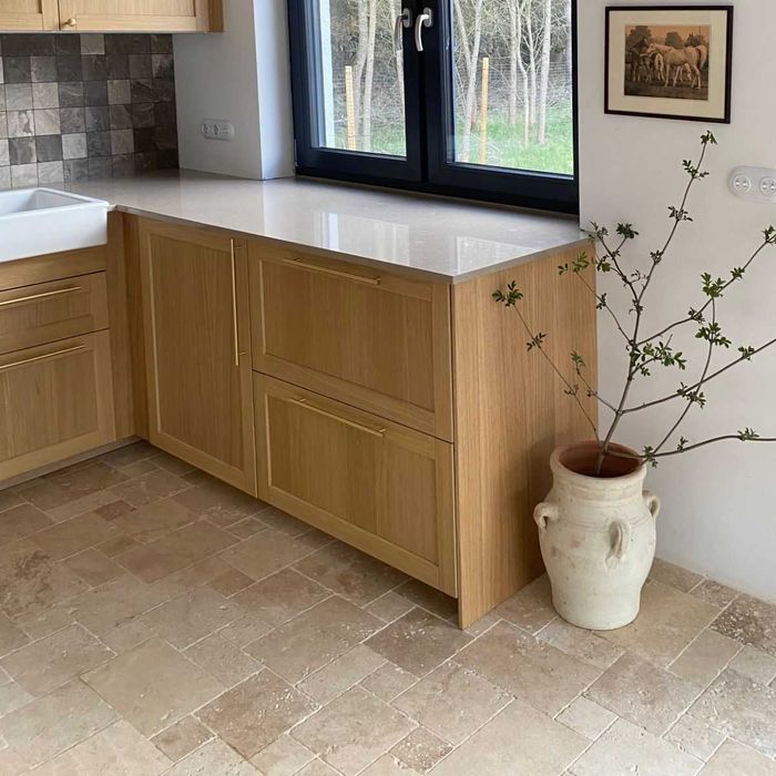 Płytki trawertyn Classic Light Piccolo bębnowane - komplet 0,72 m²