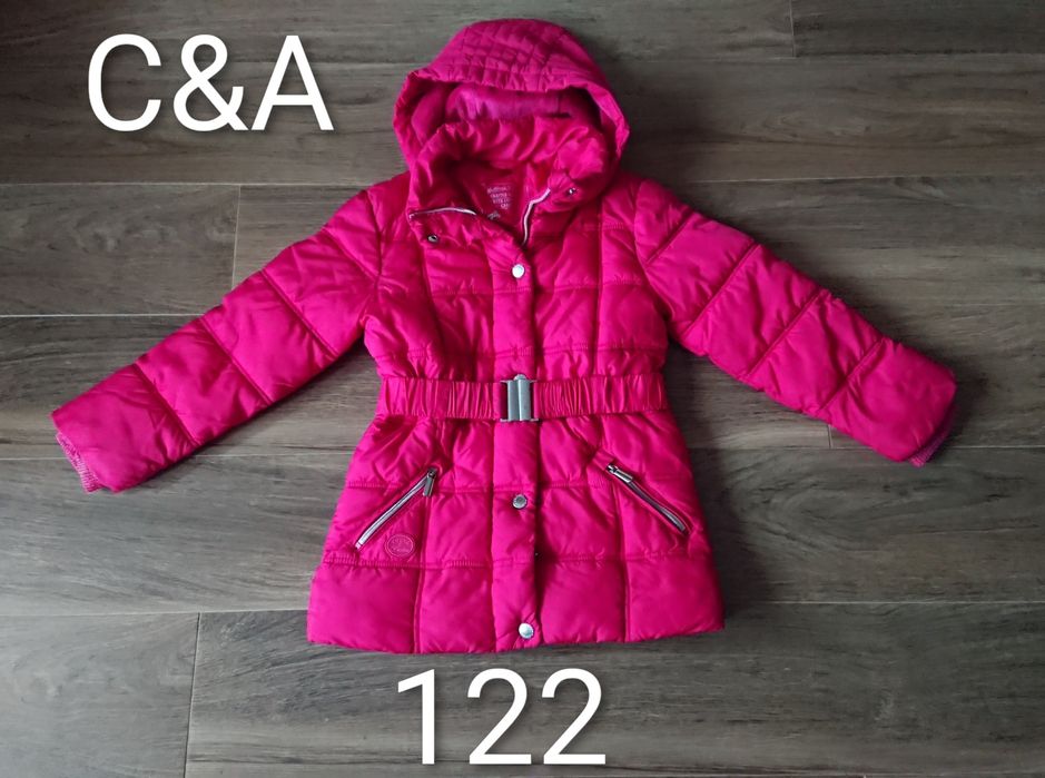 Kurtka zimowa dla dziewczynki C&A rozmiar 122