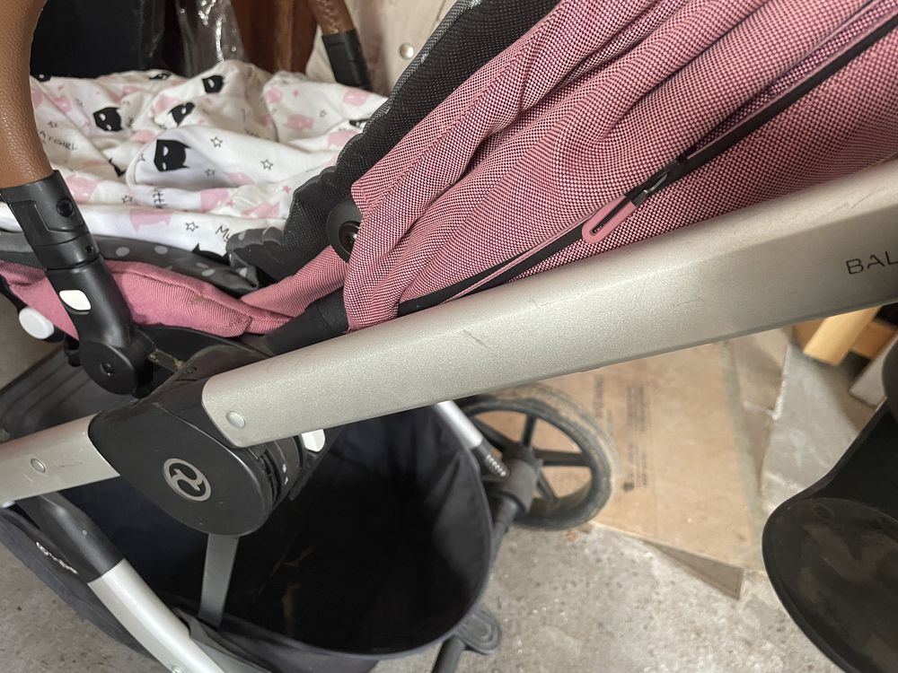 Wózek cybex balios s lux 2 w 1 spaderowka i gondola magnolia
