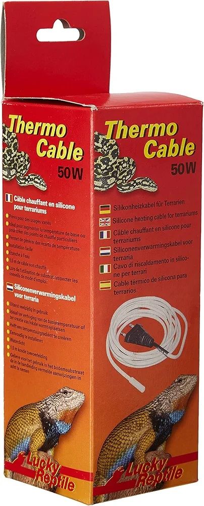 Lucky Reptile Thermo Cable - Kabel grzewczy do terrariów 50 W - 6,5 m