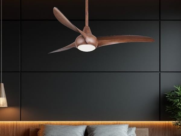 Стельовий вентилятор з лед лампою minka-aire f844