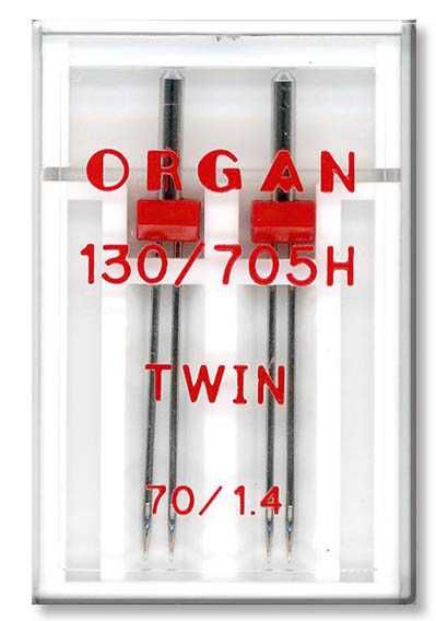 Igły podwójne ORGAN Twin Uniwersal 70/1.4