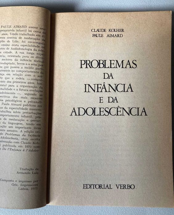 Problemas da Infância e da Adolescência, de C. Kohler e P. Aimard