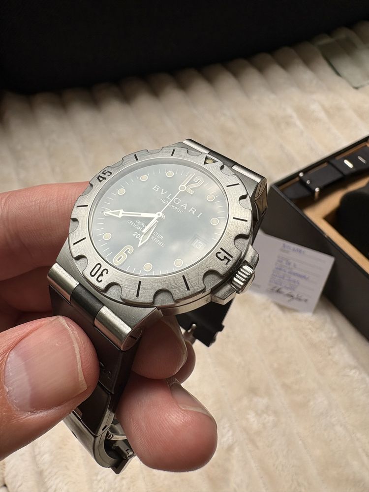 Zegarek Bulgari Diagono Scuba [nr ref. SD 38 S] po serwisie